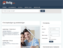 Tablet Screenshot of bolig.com